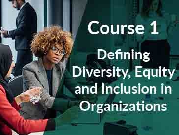 Defining Diversity, Equity and Inclusion in Organizations (Course 1)