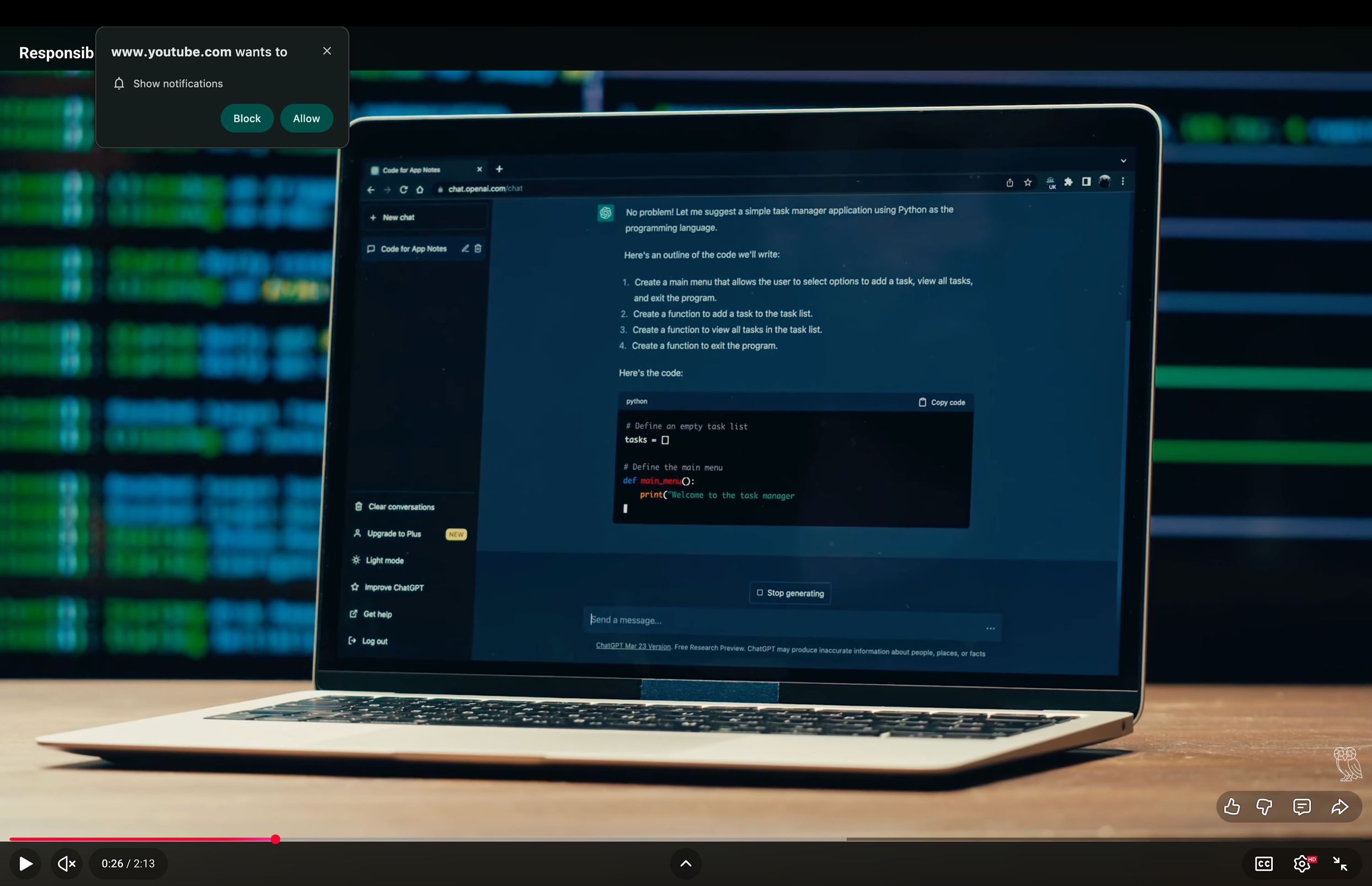 AI and Machine Learning curriculum video preview