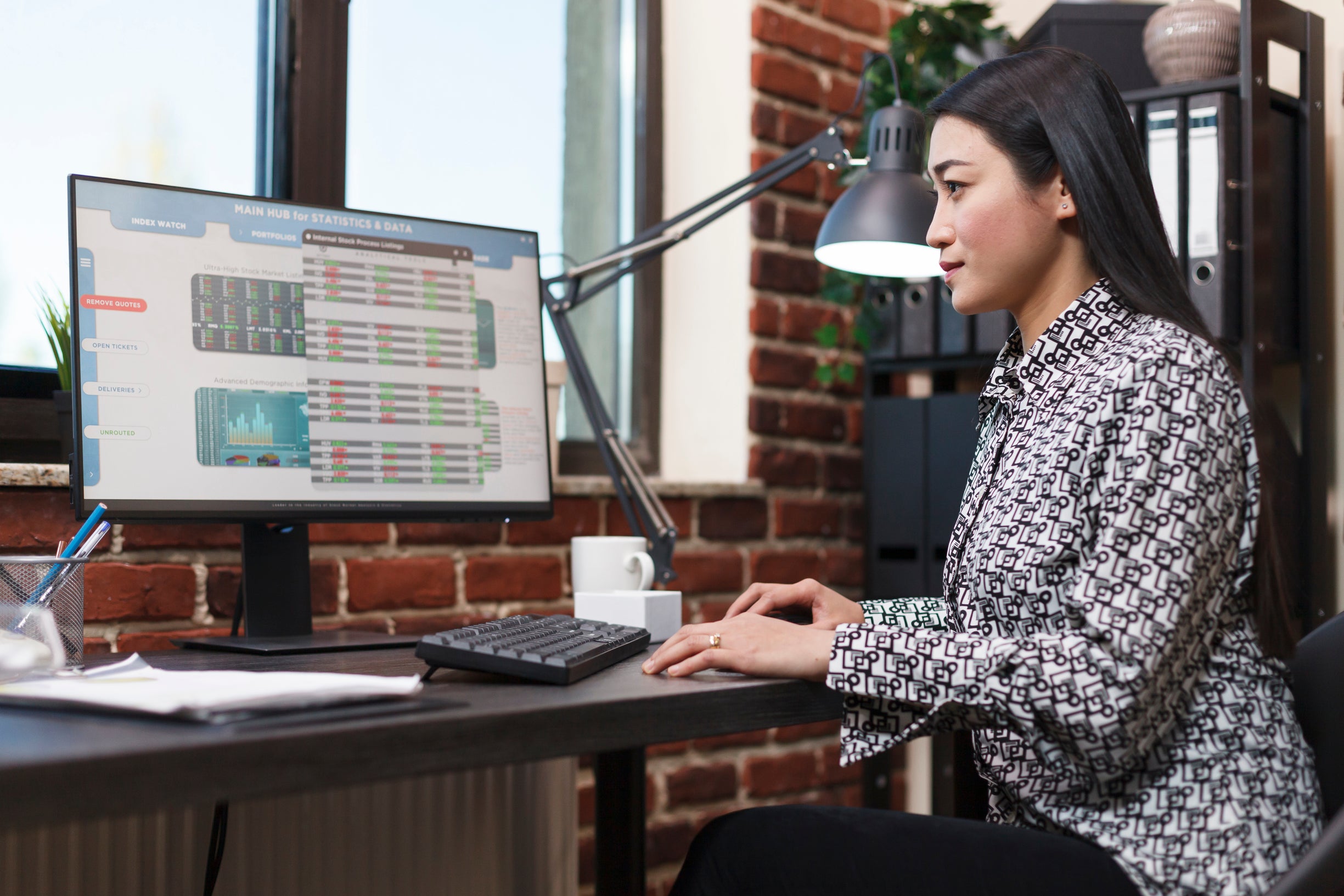 Remote IT professional working on software development